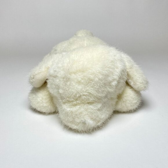 Vintage 1982 Gund Scooter Dog Plush Toy Stuffed Animal White Laying Down - Picture 2 of 8